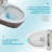 Ceramic One Piece Toilet For Bathroom, 12-Inch Rough-In, 1.1/1.6 GPF, Dual Flush With Soft Clsoing Seat, Powerful Dual Flush MAP 800G