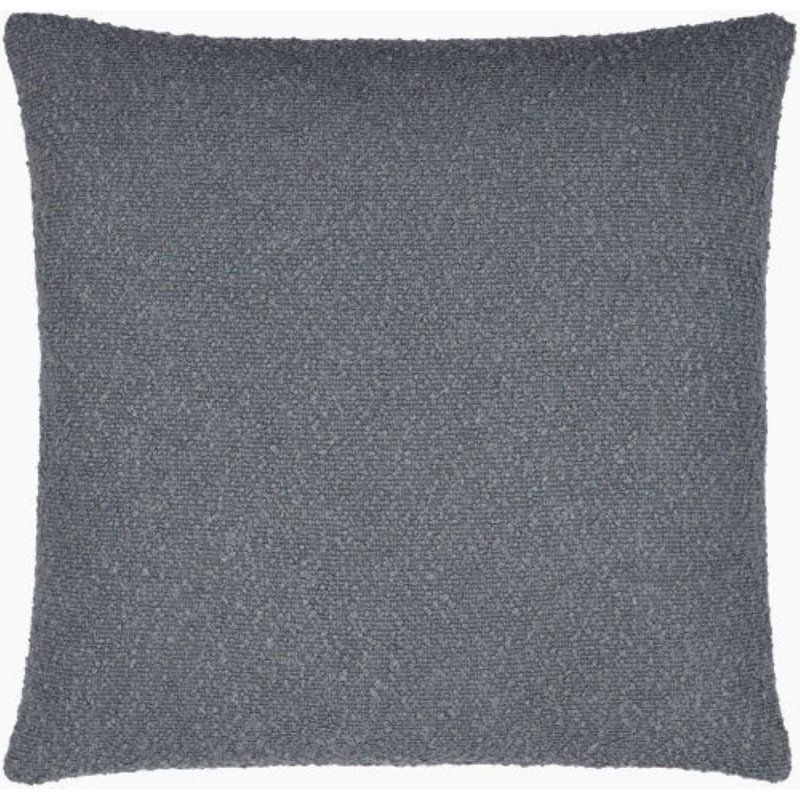 Coussin décoratif Amalfi Boucle, 18 po x 18 po, Housse de coussin seulement - sans coussin, gris