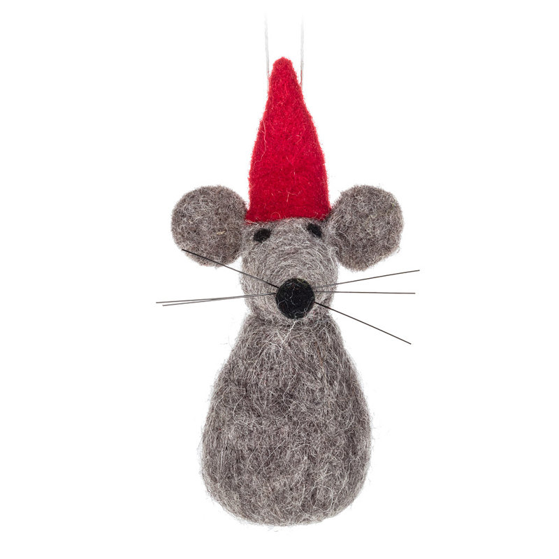 Ornement suspendu Santa Mouse