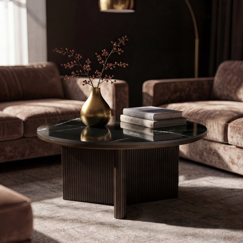 Table basse 33 po Modern, Noir
