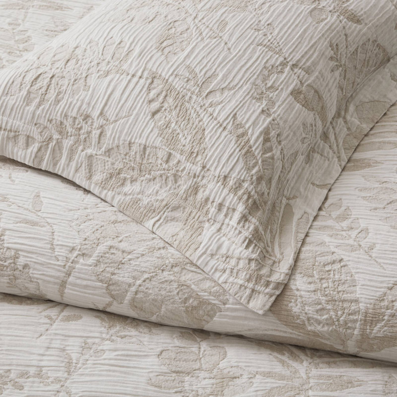 Cotton Blend Floral Duvet Cover Set