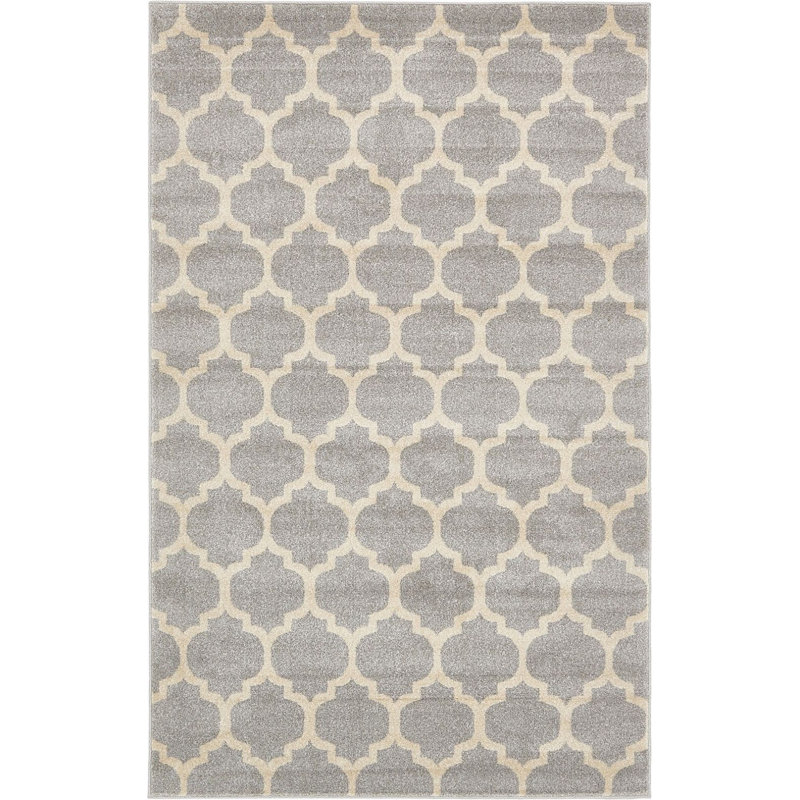 Tapis gris Cohleen, Rectangle 3 pi 3 po x 5 pi 3 po