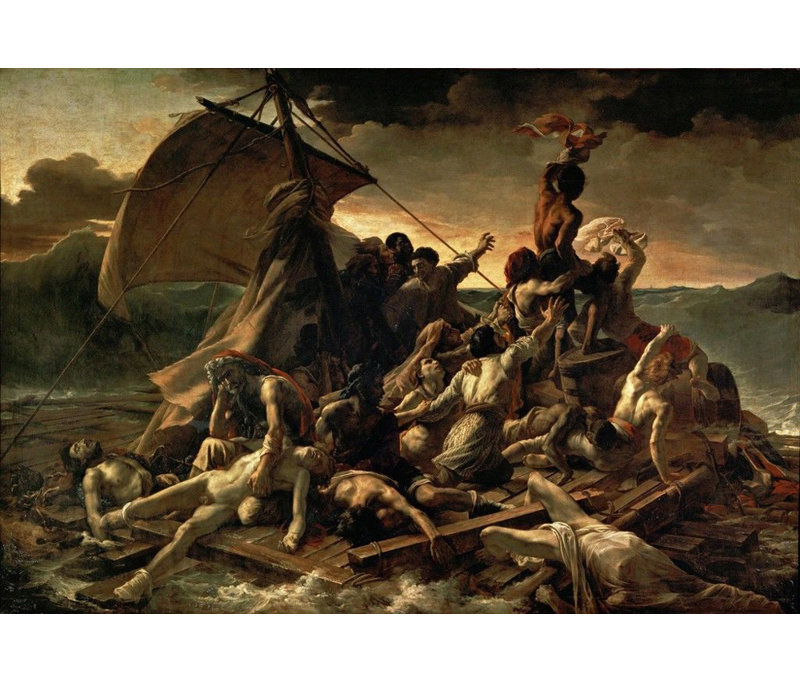 The Raft of the Medusa, 16" H x 24" W