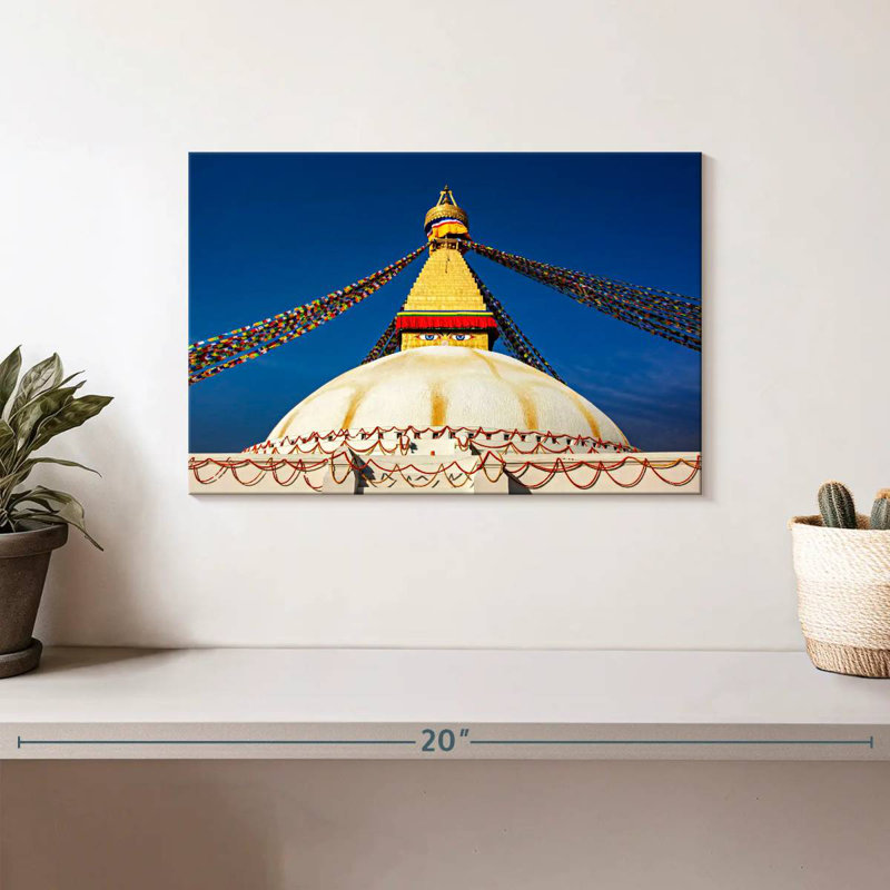 Adella Boudhanath Stupa, 8" H x 12" W