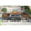 GO 9-Pieces Acacia Wood Patio Dining Set-1057285868