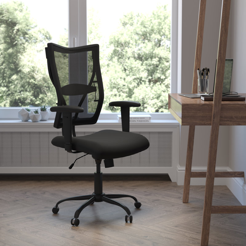 Black Mesh Fabric High Back Ergonomic Executive Swivel Chair