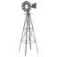  Windmill Grey Iron Garden Outdoor Feature Decorative Industrial Terrace