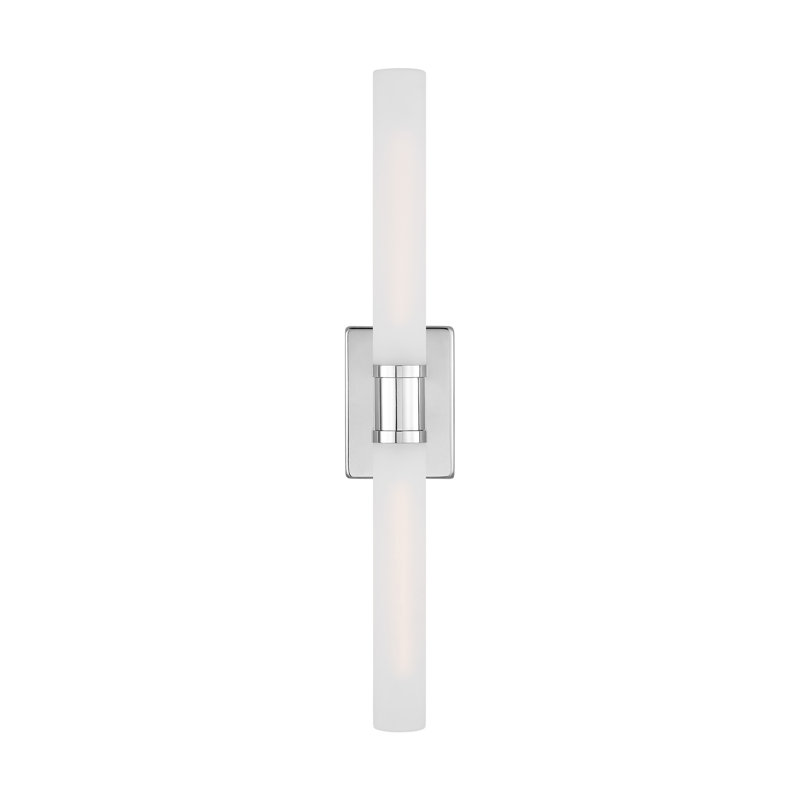 Medium Two Light Wall / Bath, Brushed Nickel, 60 W, 30" H x 5" W x 3.63" D