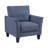  Laffey 34" Modern Upholstered Armchair – Plush Accent Chair with Flared Arms & Sturdy Wood Frame-2024298889