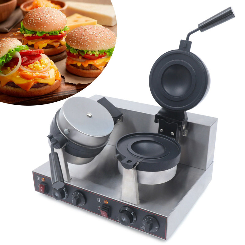 Double machine à hamburger électrique 110V 2400W