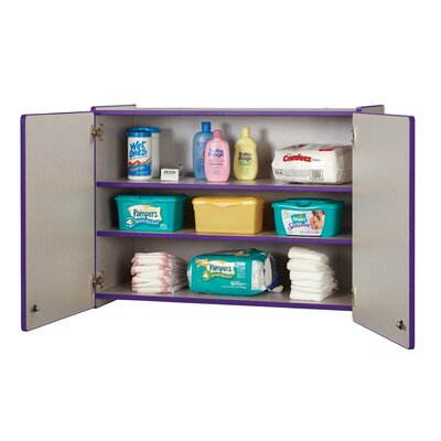 Rainbow Accents® Lockable 3 Compartment Classroom Cabinet with Doors -  Jonti-Craft, 0945JC004