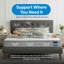 Winksleep Hydro Memory Foam Spring Mattress, Medium-Plush, 9-Zone Therma Pure-92585047