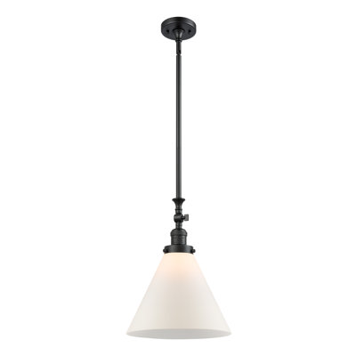 Luminaire suspendu conique 1 lumière