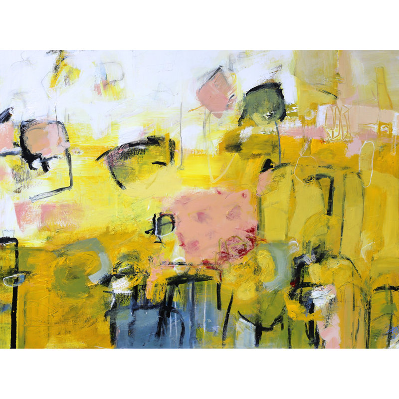 Forever White Print by Elizabeth Chapman, 25" H x 33" W, Black Framed Canvas