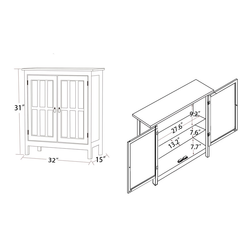 Buffet de rangement Elkin