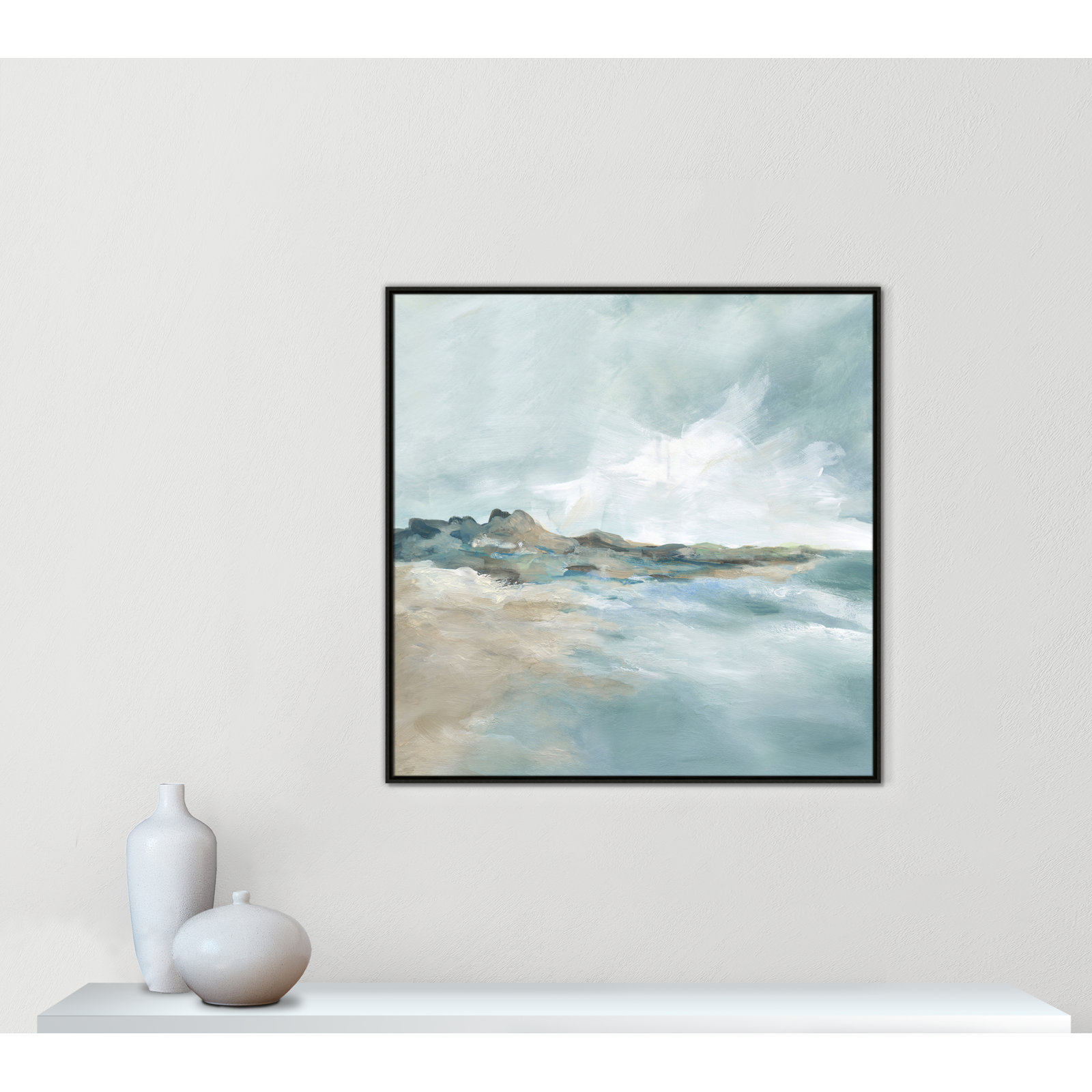 Sandpoint Print by Carol Robinson, 41.5" H x 41.5" W, Espresso
