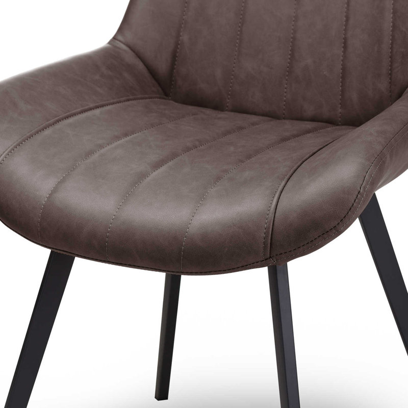 Zenobia 0cm H Upholstered Side Chair, Grey