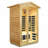 2-Person Outdoor Far-Infrared Sauna Room in Aged Fir Wood