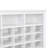 Sleek Design 24 Shoe Cubby Console, Modern Shoe Cabinet With Curved Base, Versatile Sideboard With High-Quality For Hallway, Bedroom, Living Room, White-336838247
