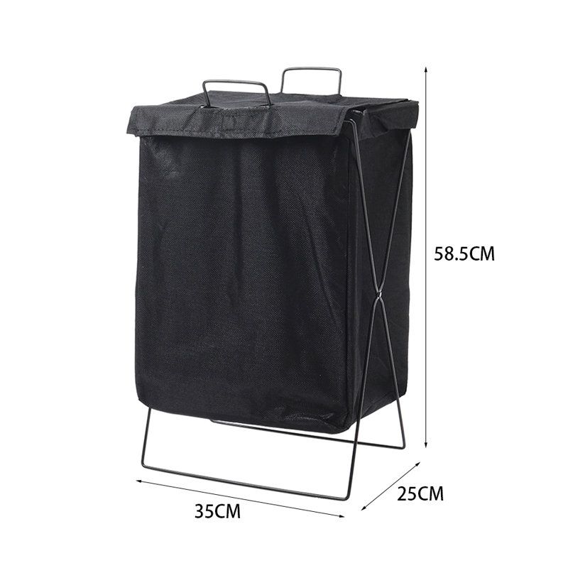 Fabric Laundry Basket, Black