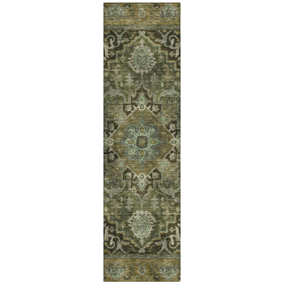 Machine Washable Indoor/Outdoor Arline ACN2165 Global Rug