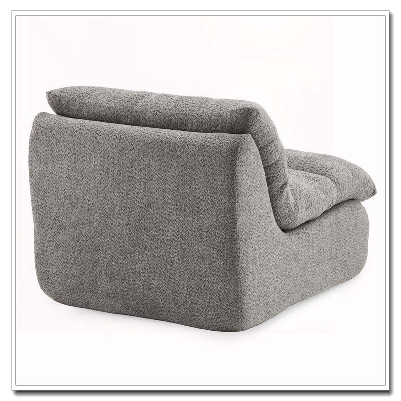 Fauteuil moderne avec assise moelleuse, Gris