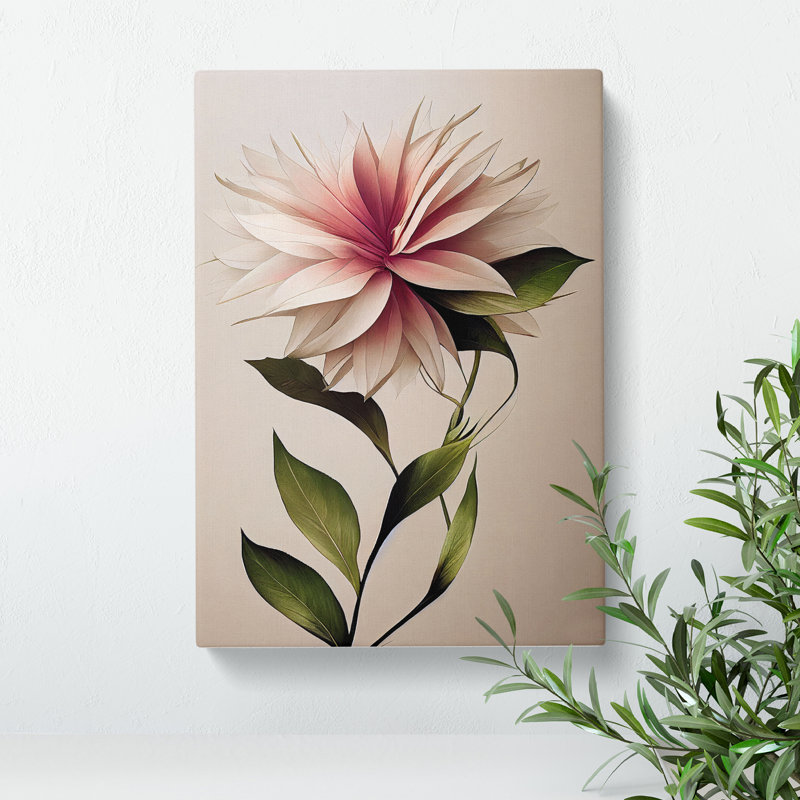 The Appealing Flower - Wall Art, Wrapped Canvas, 50cm H x 35cm W, No Matte