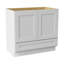 Armoire de salle de bain en bois massif prêt à assembler avec comptoir Shaker - comptoir non inclus-124482145