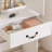 Modern Dressing Table with LED-lit Mirror and Hidden Storage