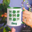 Tasse Coquette Clover Bows St Patrick's Day, cadeau irlandais vert Lucky Shamrock avec nom personnalisé