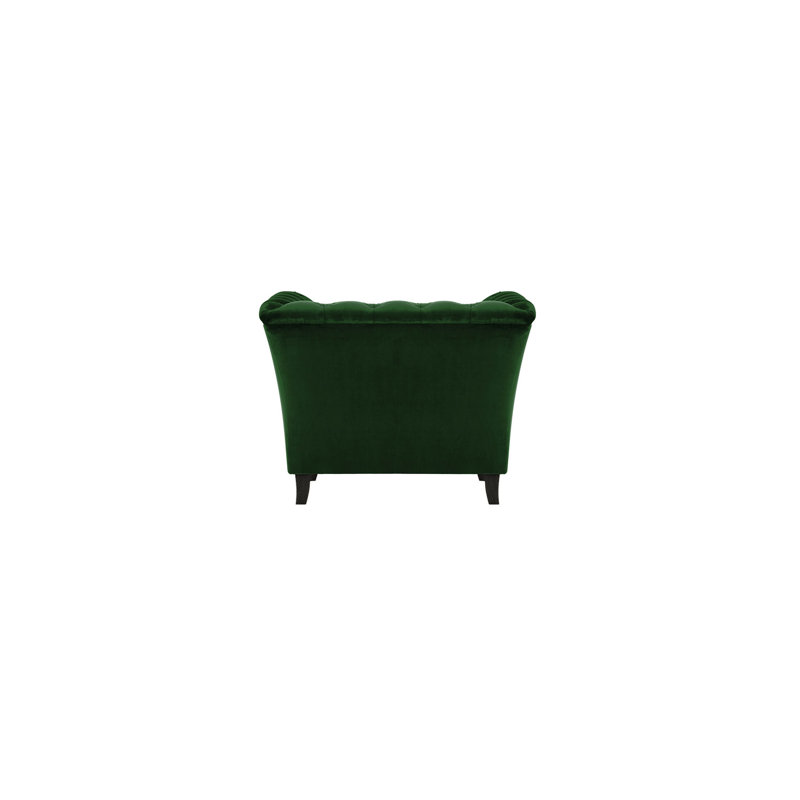 Marilyn Velvet Armchair, Black, Dark Green