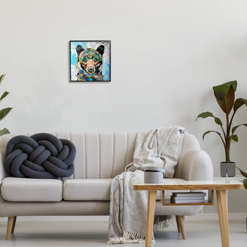 Abstrait art chaotique, giclée par Jen Seeley, Giclée encadrée noir minuit, H 12 po x l 12 po x P 1,5 po