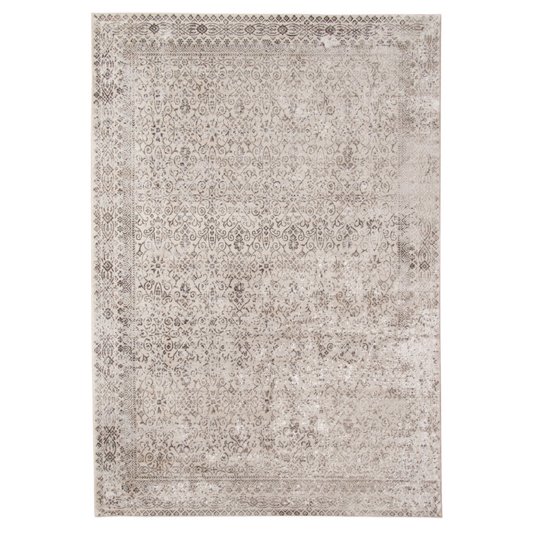 Tapis gris à motif oriental Cadence