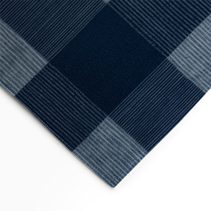 Tapis d'intérieur et d'extérieur à carreaux bleu, Rectangle 9 pi x 12 pi