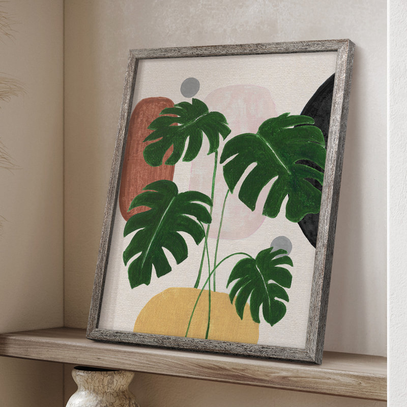 «Contemporary Nature I», reproduction encadrée - bois massif 48977, H 15 po x l 12 po
