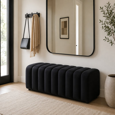 Banc en velours Modern Living