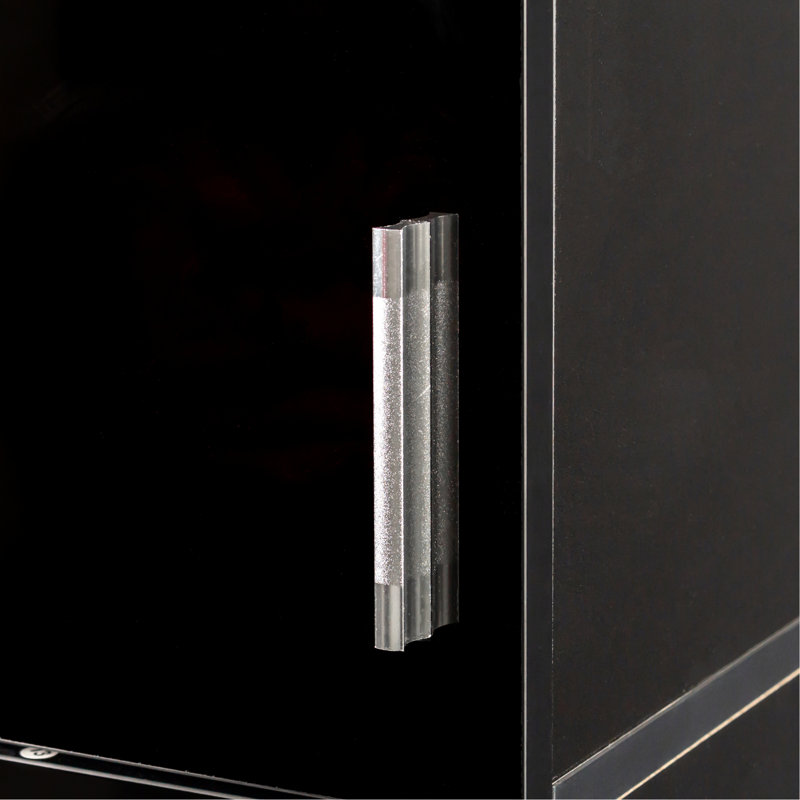 Modern Freestanding Cabinet, Black