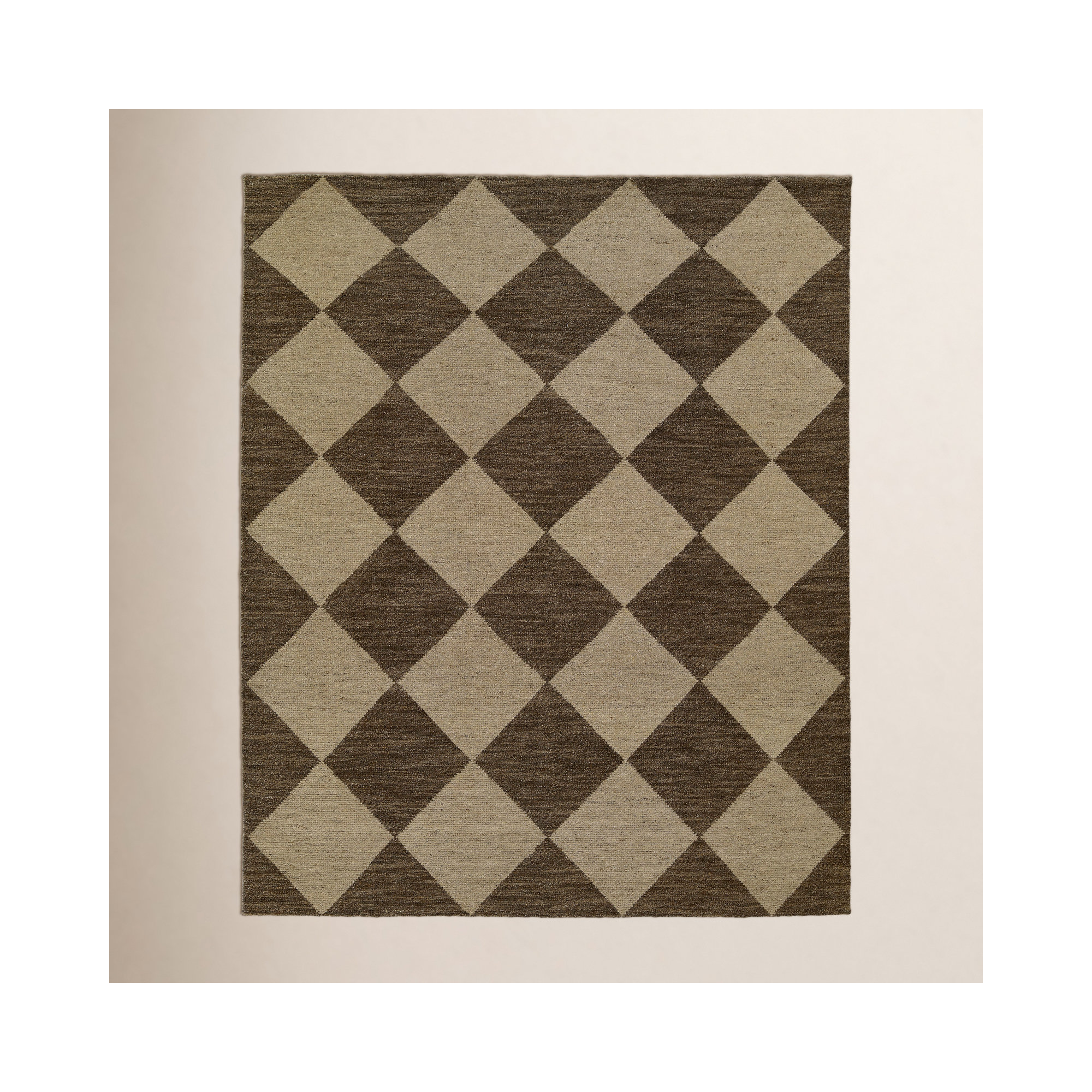 Winnie Handmade Wool Brown/Tan Rug, Rectangle 8' X 10'