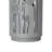 34.25"H Light Gray Metal Cutout Outdoor Water Fountain With LED Lights, Modern Freestanding Sphere-Top Water Feature For Patio Garden Backyard Decor