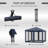 Pop Up Canopy Tent With Netting, Instant Gazebo, Ez Up Screen House Room With Carry Bag, Height Adjustable, For Outdoor, Garden, Patio