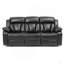 Canapé inclinable Glory Furniture Daria, noir