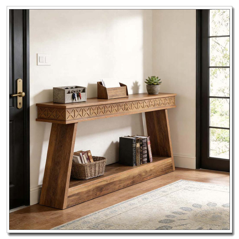 Two-Tiered Sofa Table,Versatile Entryway Table,Console Table