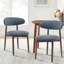 Chaise d'appoint rembourrée en bois massif Vannie-95237292-95237294-95178665