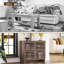 Buffet avec rangement, buffet moderne de style campagnard
