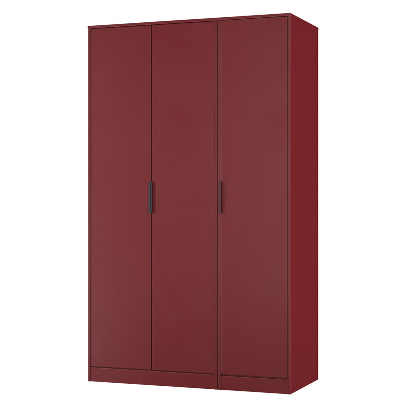 Taeyah 3 Door Wardrobe, Red