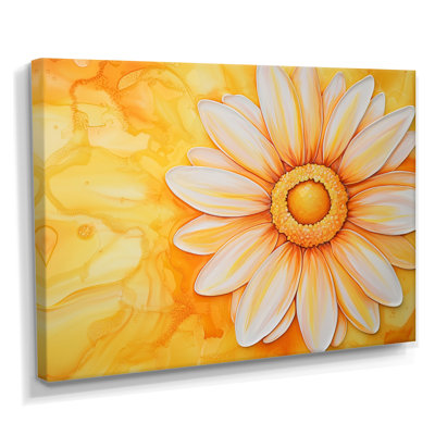 «Daisy Bloom Sunset - Daisy», reproduction sur toile