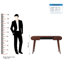 136cm Solid Wood Console Table