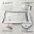 60”W x 32”D Rectangular Shower Pan Base with Stainless Steel Drain Cover, Marble-Look Acrylic-124794103-114294586
