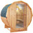 Luxury Barrel Sauna with LED Light and 4.5KW Heater