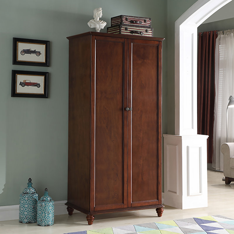 Armoire américaine en bois d'hévéa, H 80,71 po x l 43,31 po x P 23,62 po